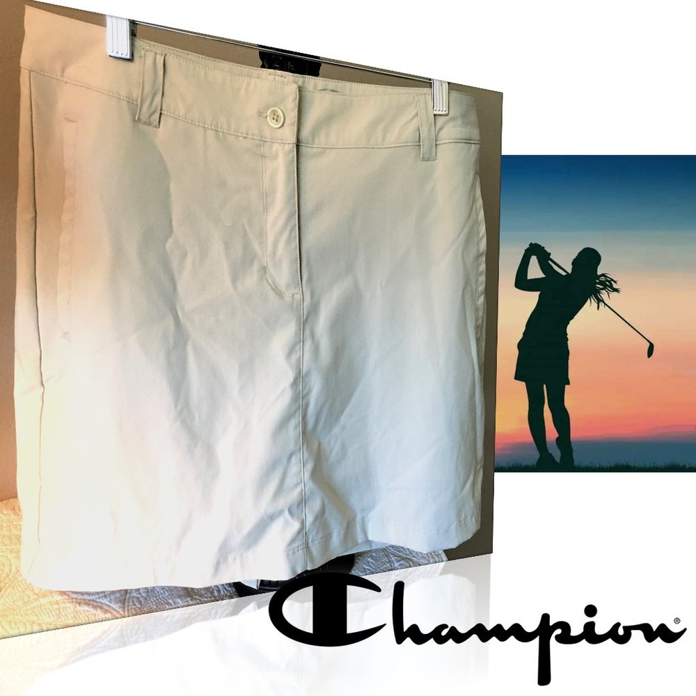 CHAMPION Tan Golf "Duo Dry Max" Skort   |  SIZE 12